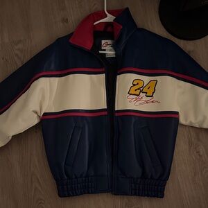 Vintage Jeff Gordon feaux leather jacket unworn tags attached